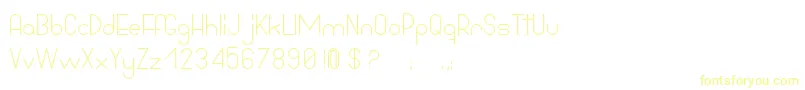 BowhouseRegular-Schriftart – Gelbe Schriften