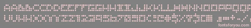 Routine Font – Pink Fonts on Gray Background