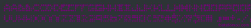 Routine Font – Purple Fonts on Black Background