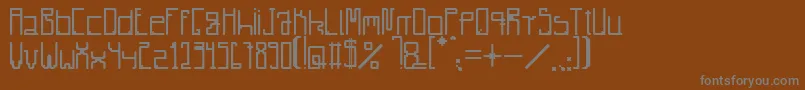 Шрифт Radiare – серые шрифты на коричневом фоне