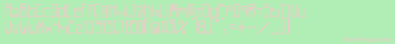 Radiare Font – Pink Fonts on Green Background