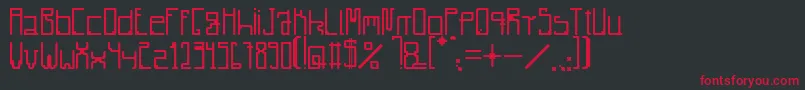Radiare Font – Red Fonts on Black Background