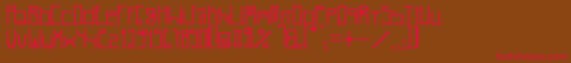 Radiare Font – Red Fonts on Brown Background