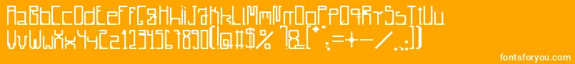 Radiare Font – White Fonts on Orange Background