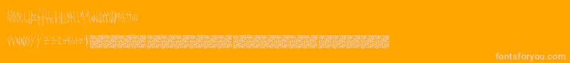 Totallystraight Font – Pink Fonts on Orange Background