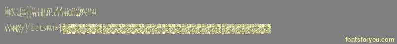 Totallystraight Font – Yellow Fonts on Gray Background