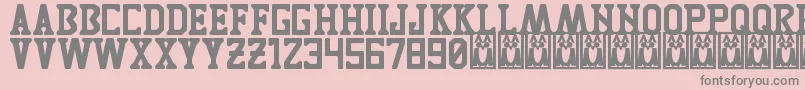 TigresUanl Font – Gray Fonts on Pink Background