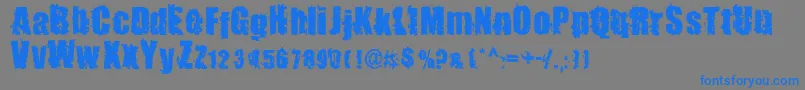 En savoir plus sur la police BeastImpactedRegular Police BeastImpactedRegular – polices bleues sur fond gris