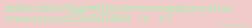 Vtks Giz Font – Green Fonts on Pink Background