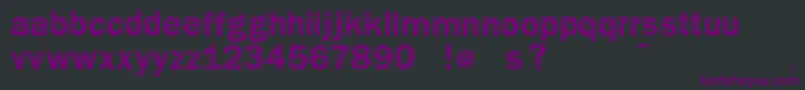 Czcionka Vtks Giz – fioletowe czcionki na czarnym tle