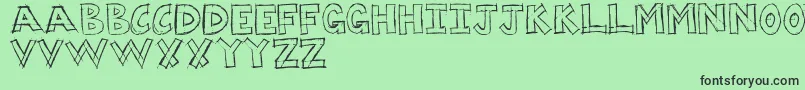 Шрифт Dumpster – чёрные шрифты на зелёном фоне