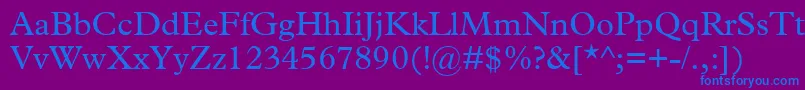 TerminusSsi Font – Blue Fonts on Purple Background