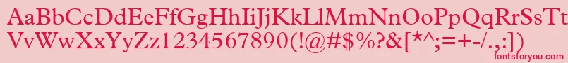 TerminusSsi Font – Red Fonts on Pink Background