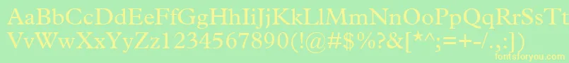 TerminusSsi Font – Yellow Fonts on Green Background