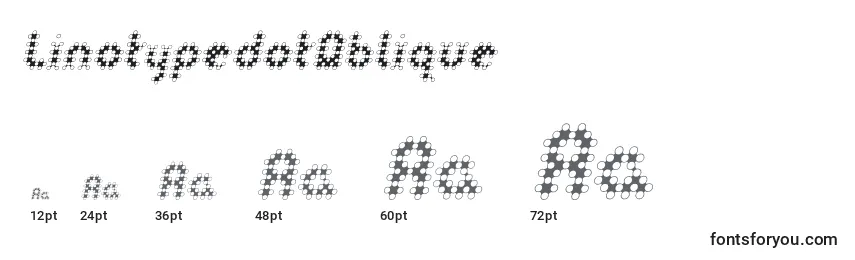 LinotypedotOblique Font Sizes
