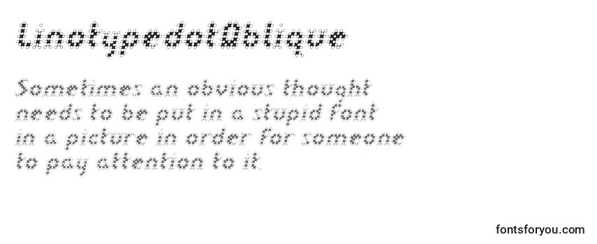 LinotypedotOblique-fontti
