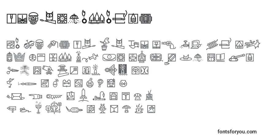Шрифт Dfbeoramaitc – алфавит, цифры, специальные символы