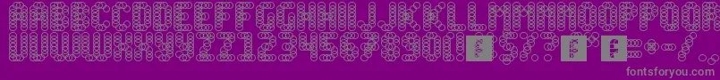 Slink Font – Gray Fonts on Purple Background