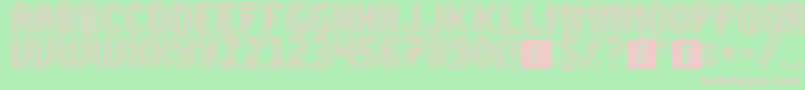 Slink Font – Pink Fonts on Green Background