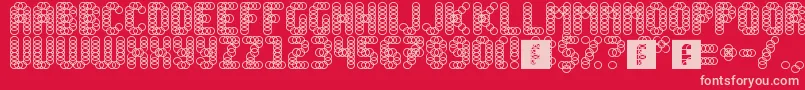 fuente Slink – Fuentes Rosadas Sobre Fondo Rojo