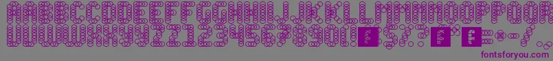 フォントSlink – 紫色のフォント、灰色の背景