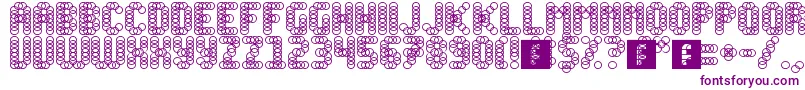 Slink Font – Purple Fonts on White Background