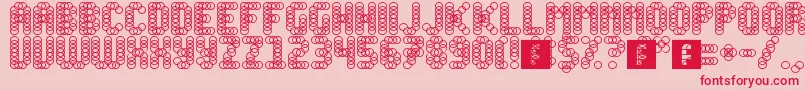 Slink Font – Red Fonts on Pink Background