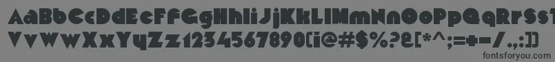 MekonRegularalt Font – Black Fonts on Gray Background