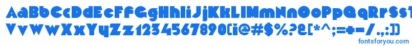 MekonRegularalt Font – Blue Fonts on White Background