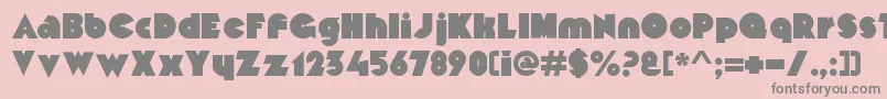 MekonRegularalt Font – Gray Fonts on Pink Background