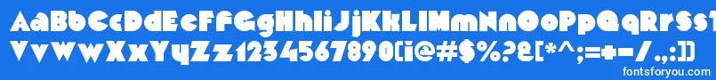 MekonRegularalt Font – White Fonts on Blue Background