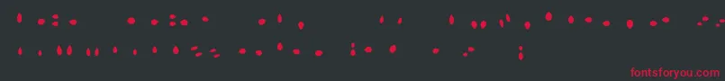 MisterLoopyLoops-Schriftart – Rote Schriften auf schwarzem Hintergrund