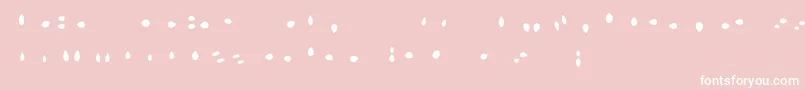 Police MisterLoopyLoops – polices blanches sur fond rose