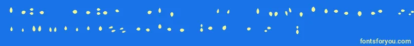 MisterLoopyLoops Font – Yellow Fonts on Blue Background