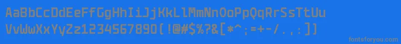 CodenameCoderFree4fBold Font – Gray Fonts on Blue Background