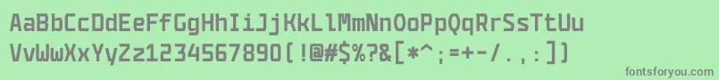 CodenameCoderFree4fBold Font – Gray Fonts on Green Background