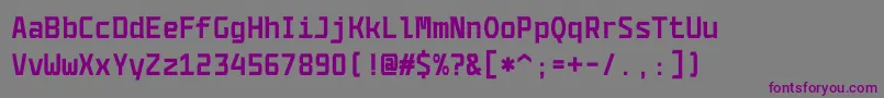 Шрифт CodenameCoderFree4fBold – фиолетовые шрифты на сером фоне