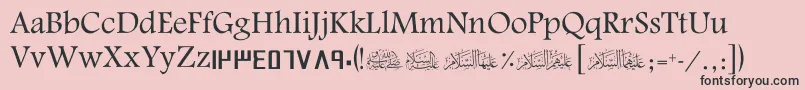 ScGulf Font – Black Fonts on Pink Background