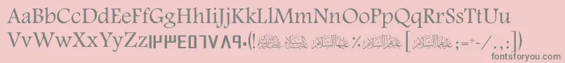 ScGulf Font – Gray Fonts on Pink Background