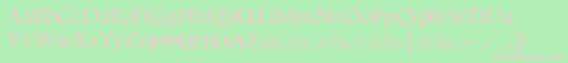 ScGulf Font – Pink Fonts on Green Background