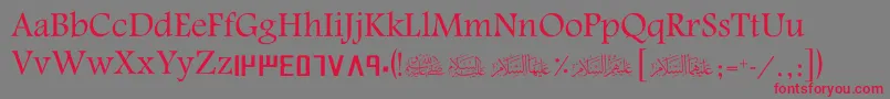 ScGulf Font – Red Fonts on Gray Background
