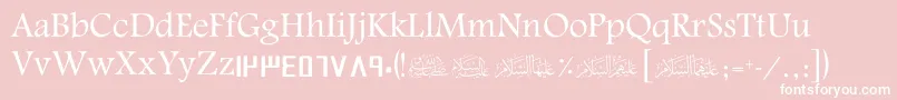 ScGulf Font – White Fonts on Pink Background