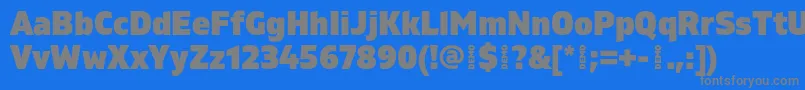 GilamBlackdemo Font – Gray Fonts on Blue Background