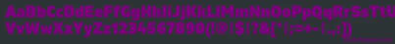 GilamBlackdemo Font – Purple Fonts on Black Background