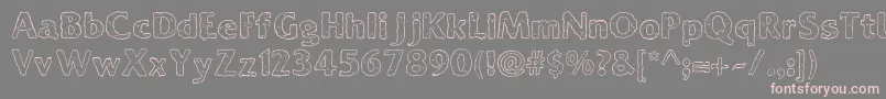 Ooky Font – Pink Fonts on Gray Background