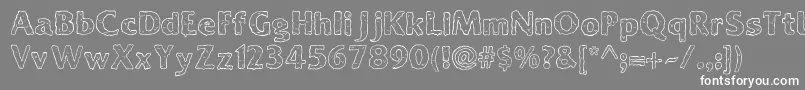 Ooky Font – White Fonts on Gray Background