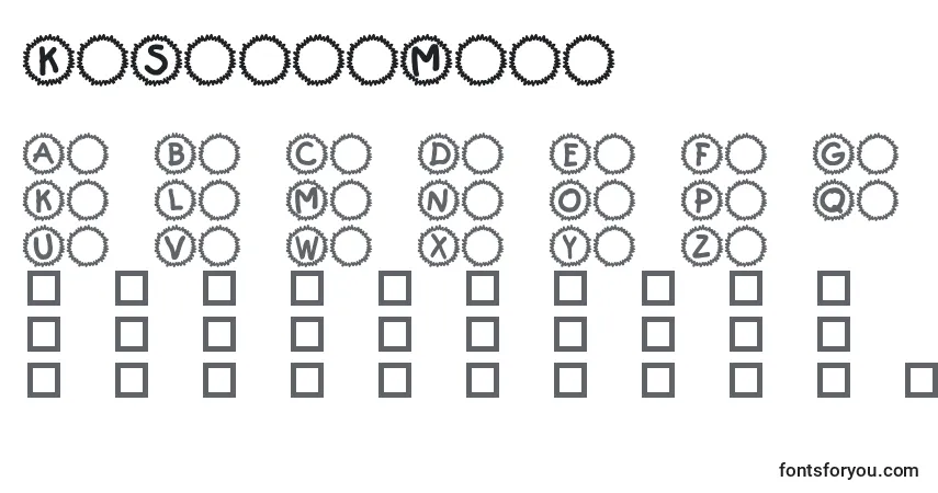 Schriftart KrSamisMark – Alphabet, Zahlen, spezielle Symbole