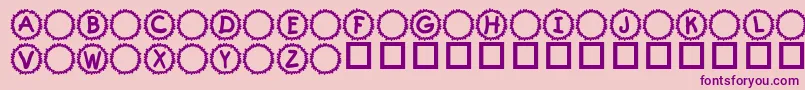 KrSamisMark Font – Purple Fonts on Pink Background