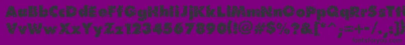 Шрифт Waterhole – чёрные шрифты на фиолетовом фоне
