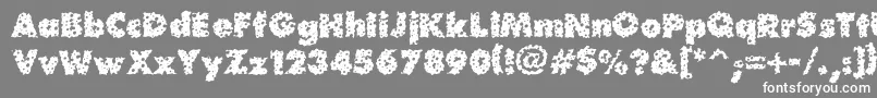 フォントWaterhole – 灰色の背景に白い文字